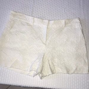White LOFT shorts